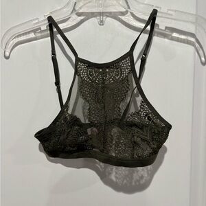 Victoria's Secret Olive Lace Bralette, Sz XS